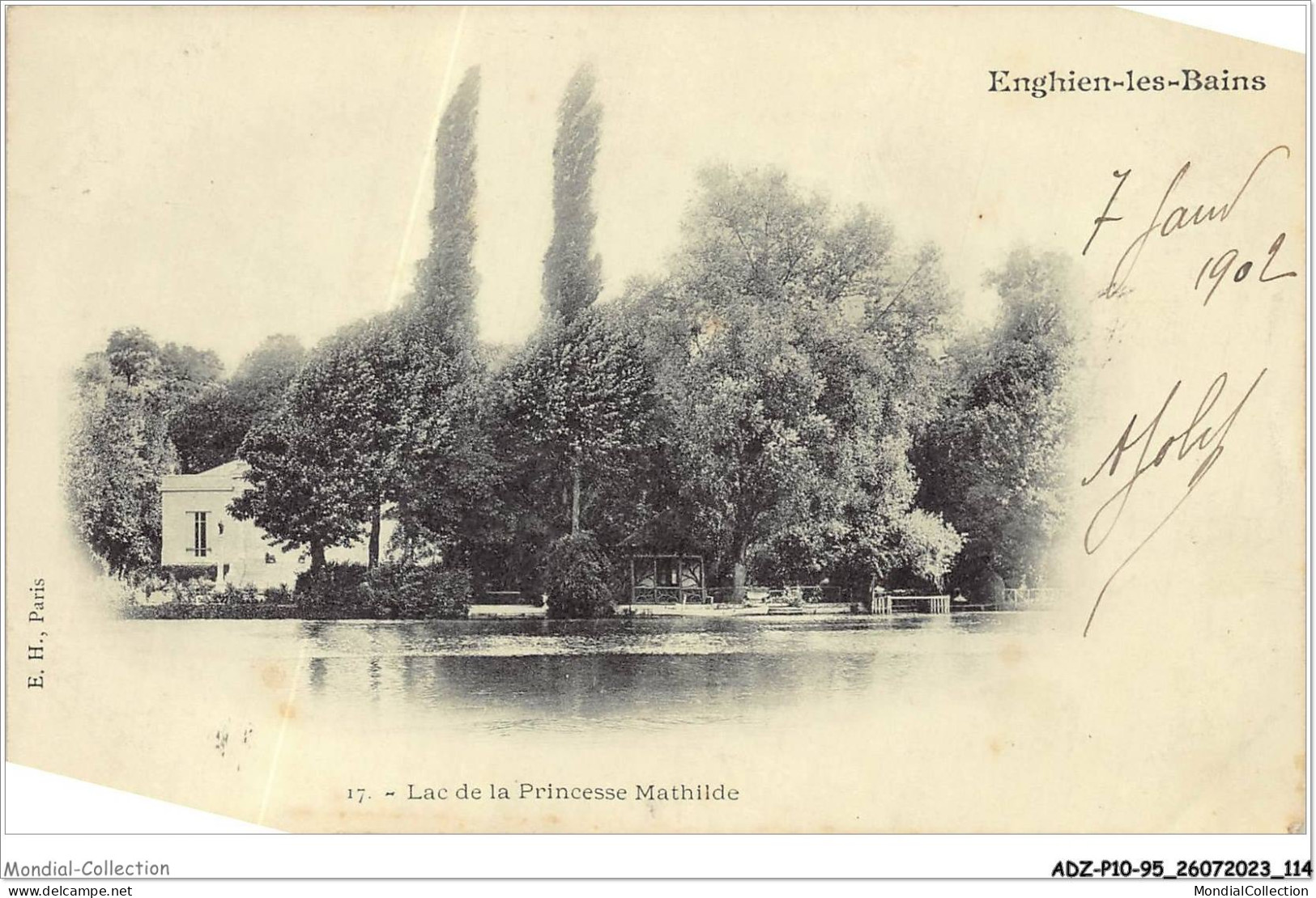 ADZP10-95-0824 - ENGHIEN-LES-BAINS - Lac De La Princesse Mathilde - Enghien Les Bains