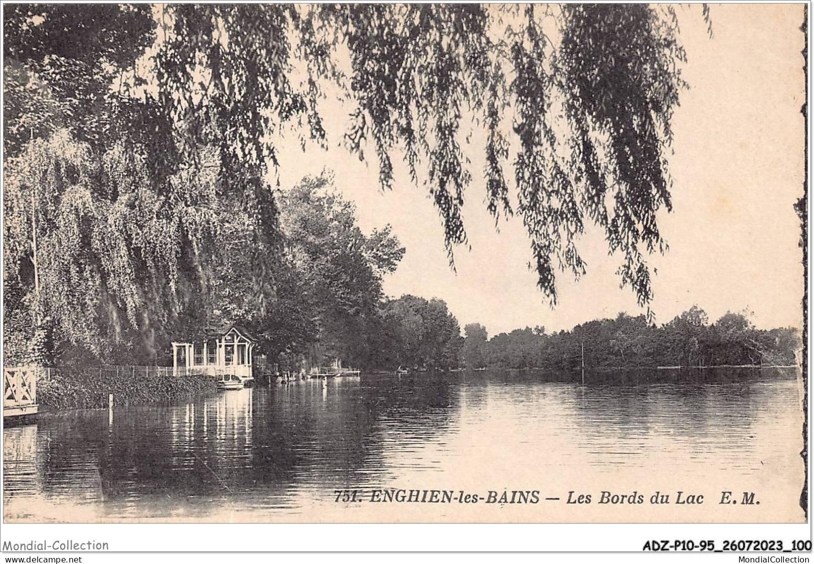 ADZP10-95-0817 - ENGHIEN-les-BAINS - Les Bords Du Lac - Enghien Les Bains