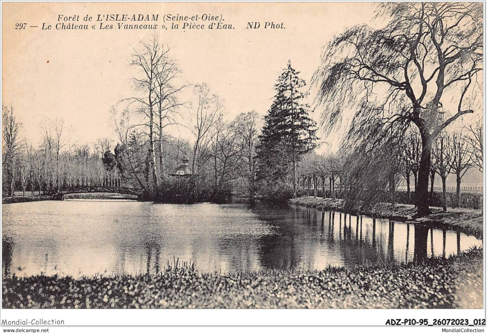 ADZP10-95-0773 - Forêt De L'ISLE-ADAN - Le Château - Les Vanneaux - La Pièce D'eau - L'Isle Adam