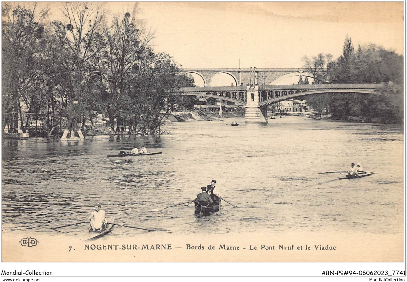 ABNP9-94-0800 - NOGENT-SUR-MARNE - Bords De Marne - Le Pont Neuf Et Le Viaduc - Nogent Sur Marne