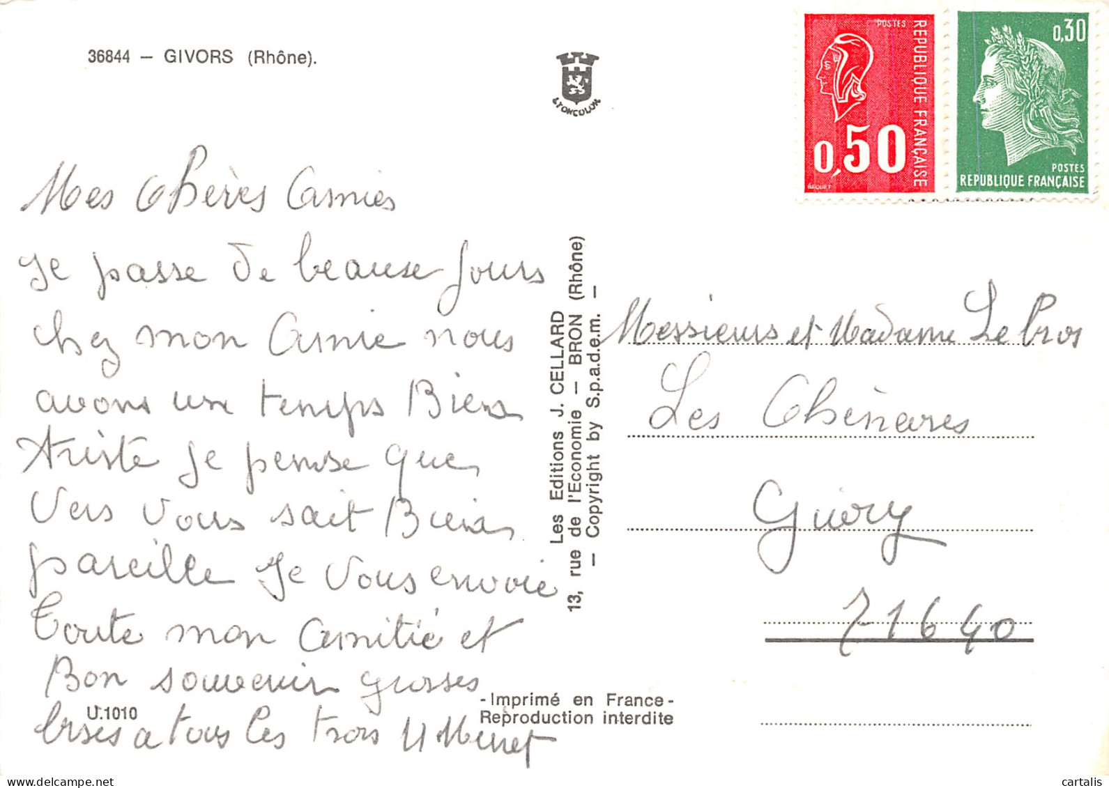 69-GIVORS-N° 4413-B/0179 - Givors