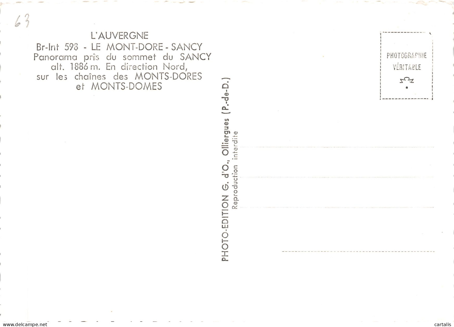 63-LE MONT DORE SANCY-N° 4413-A/0293 - Le Mont Dore