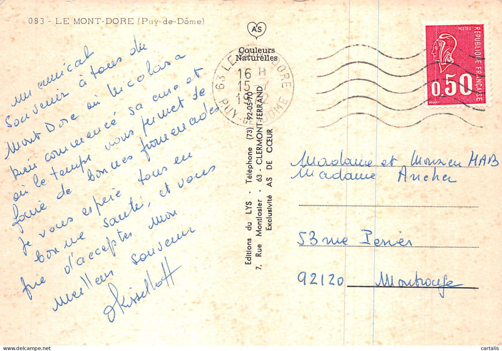 63-LE MONT DORE-N° 4413-A/0139 - Le Mont Dore