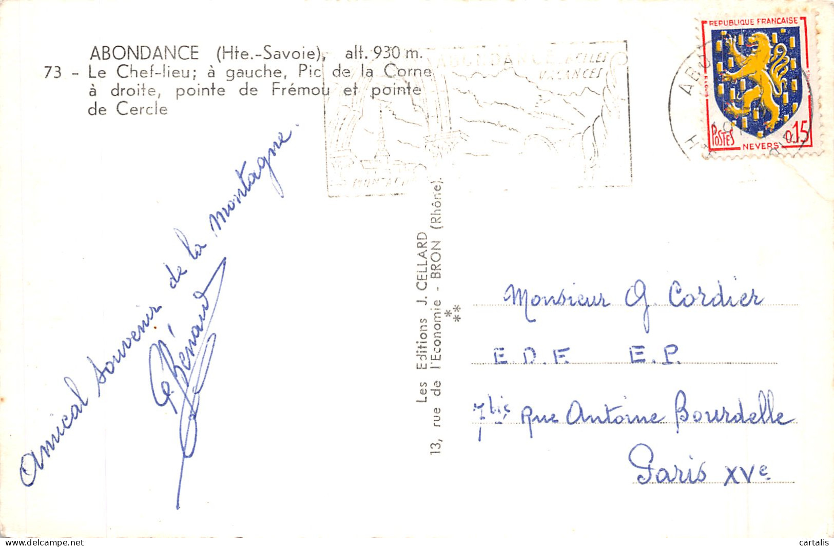 74-ABONDANCE-N° 4412-E/0365 - Abondance