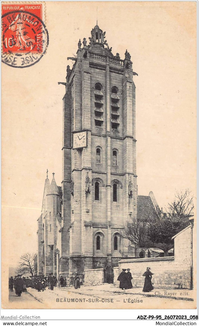 ADZP9-95-0713 - BEAUMONT-SUR-OISE - L'église  - Beaumont Sur Oise