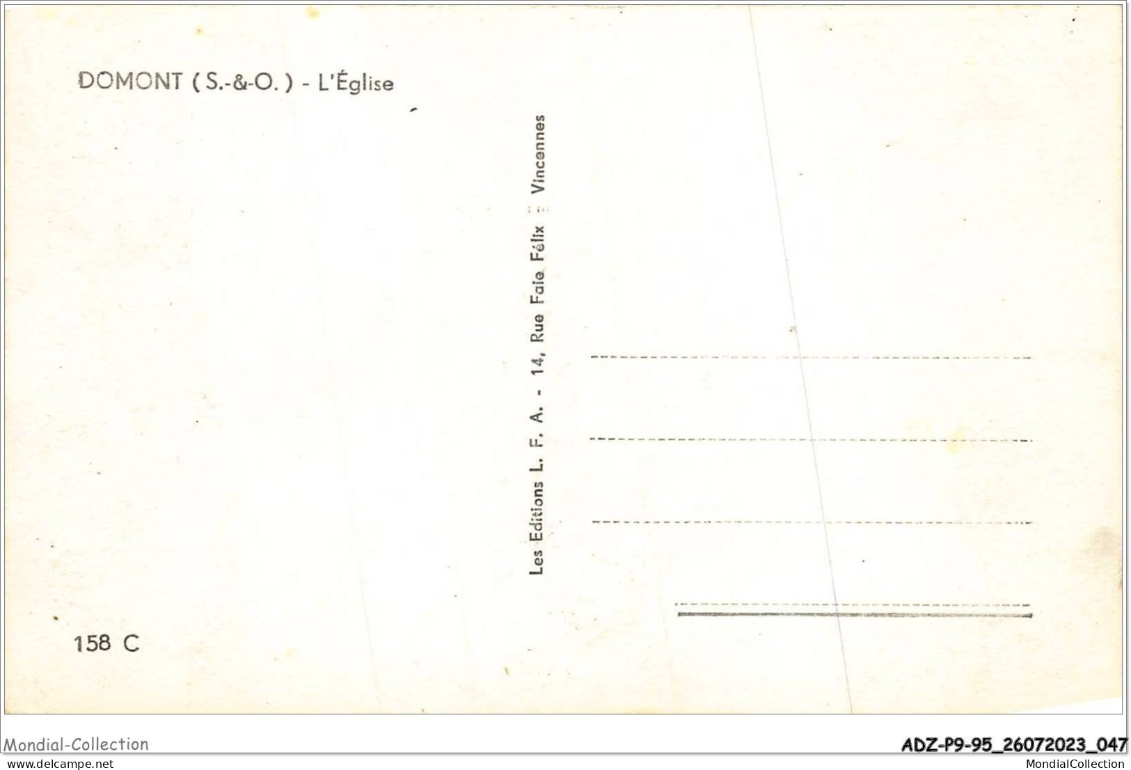 ADZP9-95-0707 - DOMONT - L'église - Domont