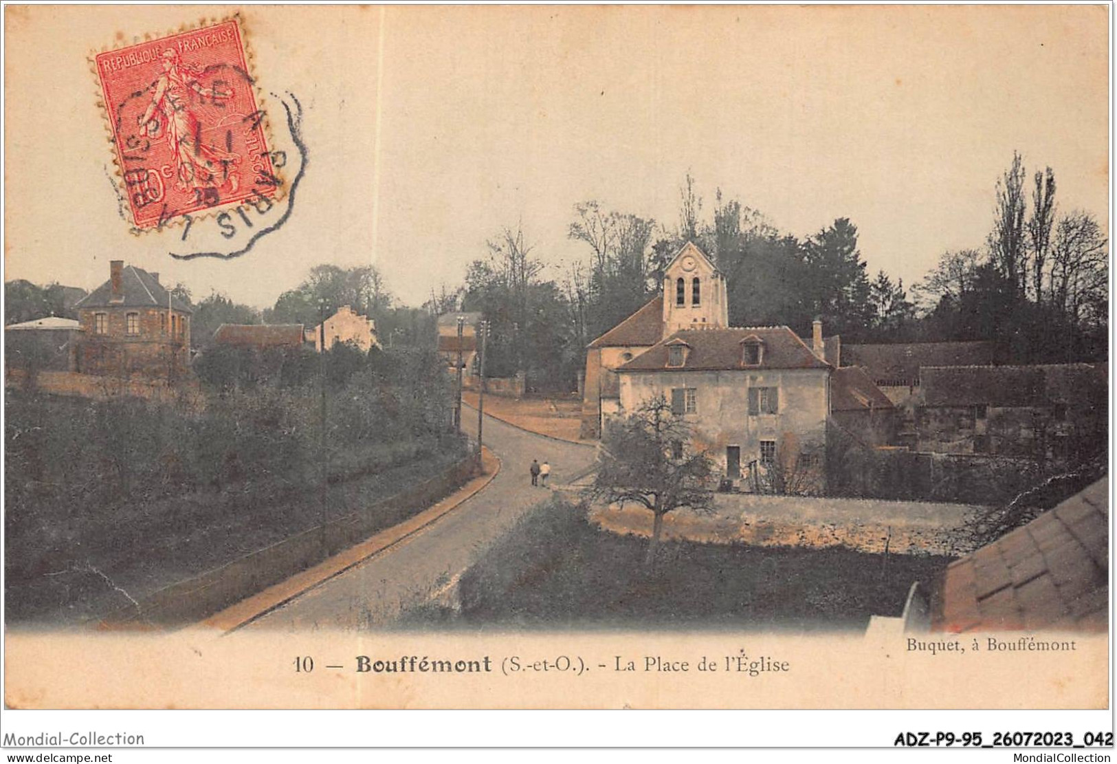 ADZP9-95-0705 - BOUFFEMONT - La Place De L'église - Bouffémont