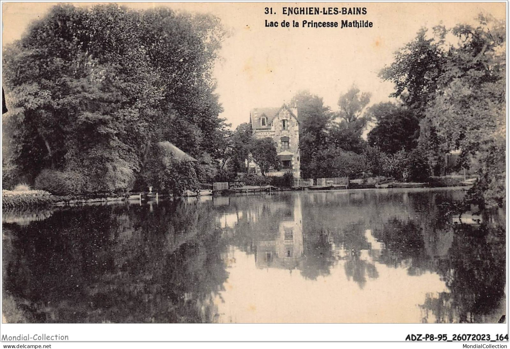 ADZP8-95-0682 - ENGHIEN-LES-BAINS - Lac De La Princesse Mathilde - Enghien Les Bains