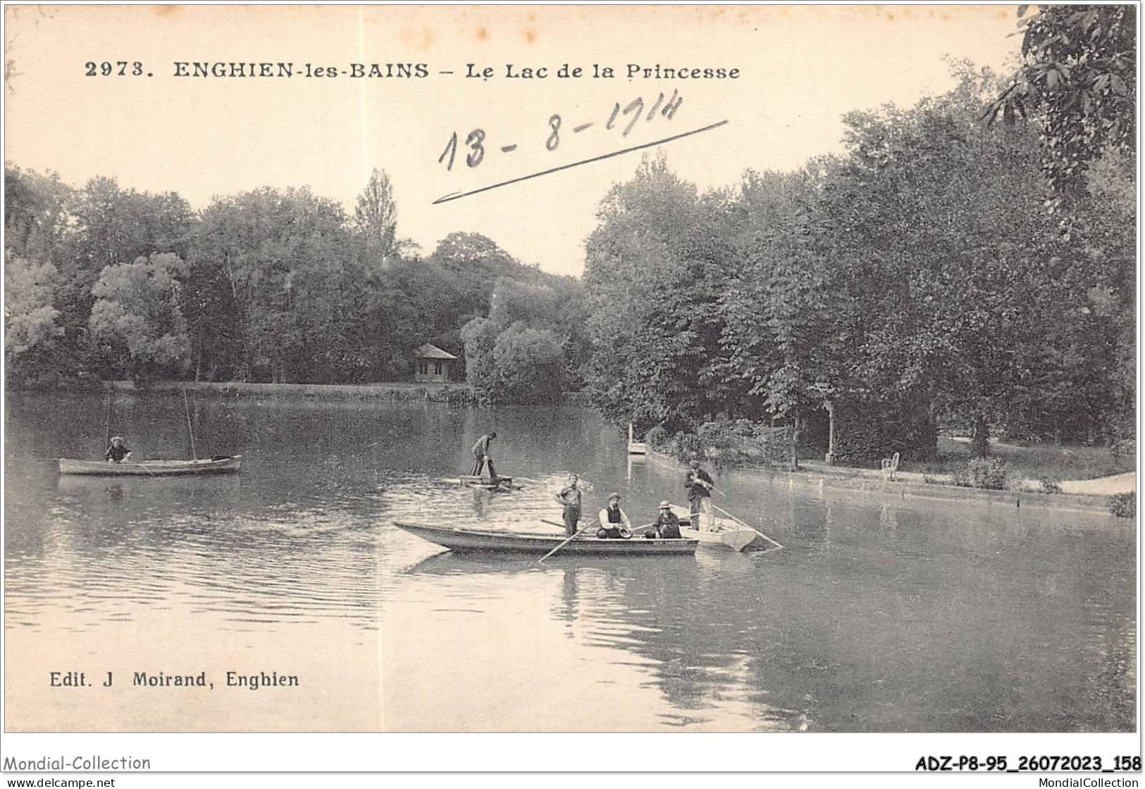 ADZP8-95-0679 - ENGHIEN-LES-BAINS - Le Lac De La Princesse - Enghien Les Bains
