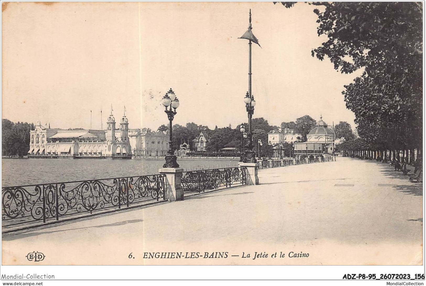 ADZP8-95-0678 - ENGHIEN-LES-BAINS - La Jetée Et Le Casino - Enghien Les Bains