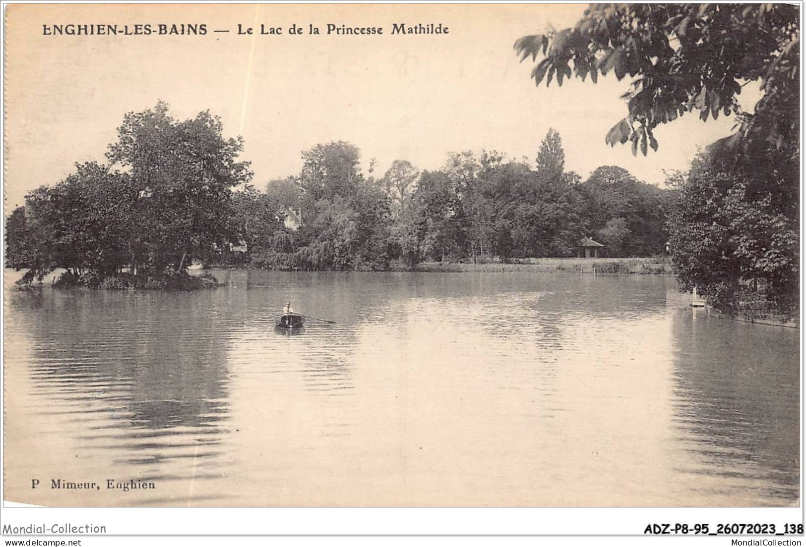 ADZP8-95-0669 - ENGHIEN-LES-BAINS - Le Lac De La Princesse Mathilde - Enghien Les Bains