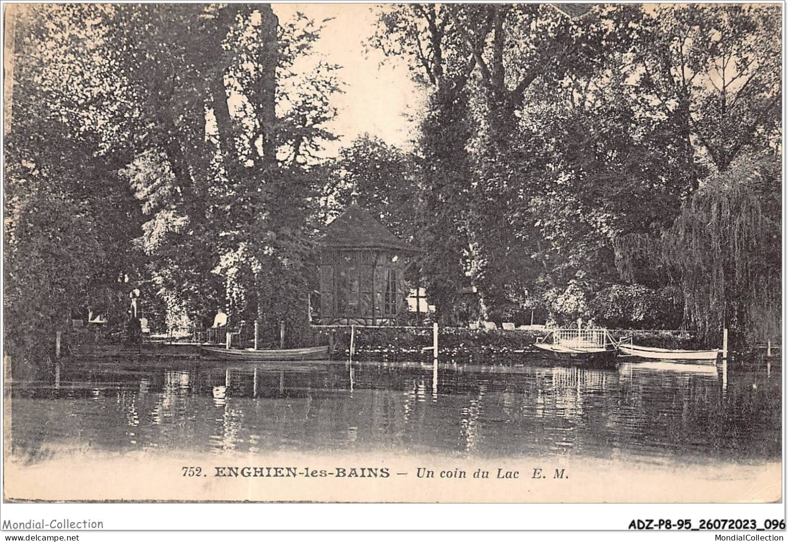 ADZP8-95-0648 - ENGHIEN-LES-BAINS - Un Coin Du Lac - Enghien Les Bains