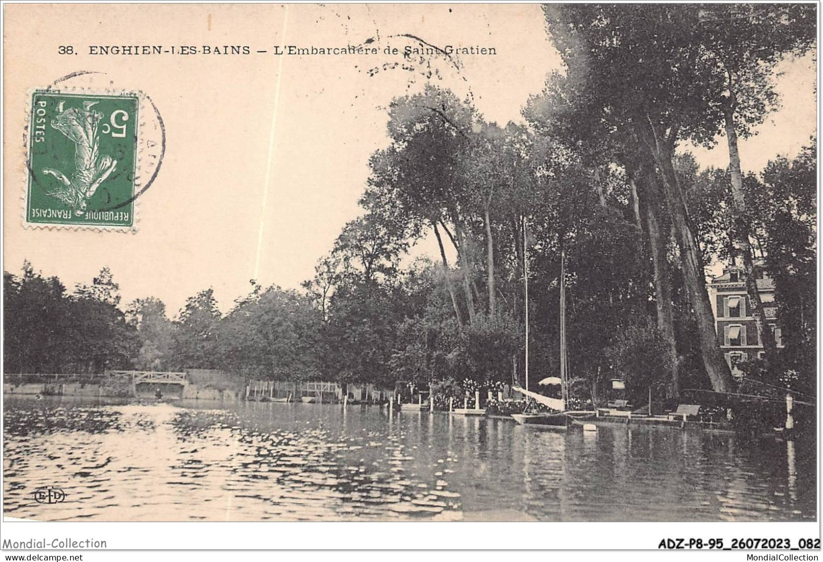 ADZP8-95-0641 - ENGHIEN-LES-BAINS - L'embarcadère De Saint-gratien - Enghien Les Bains