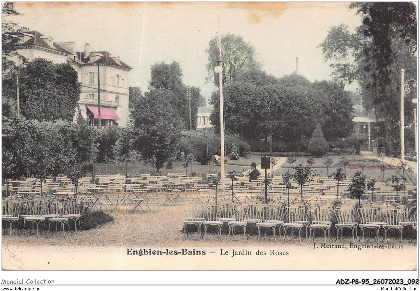 ADZP8-95-0646 - ENGHIEN-LES-BAINS - Le Jardin Des Roses - Enghien Les Bains