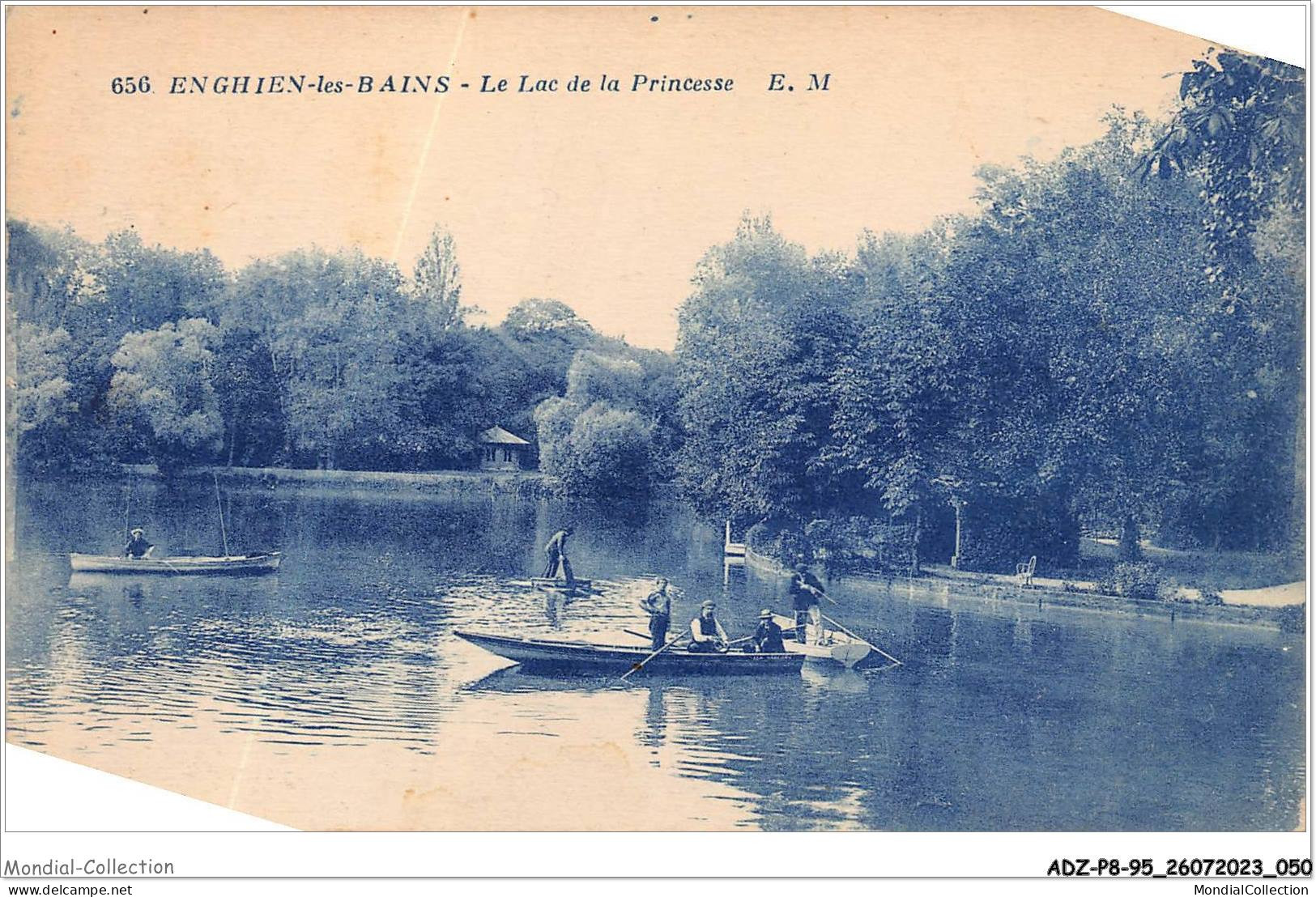 ADZP8-95-0625 - ENGHIEN-LES-BAINS - Le Lac De La Princesse - Enghien Les Bains