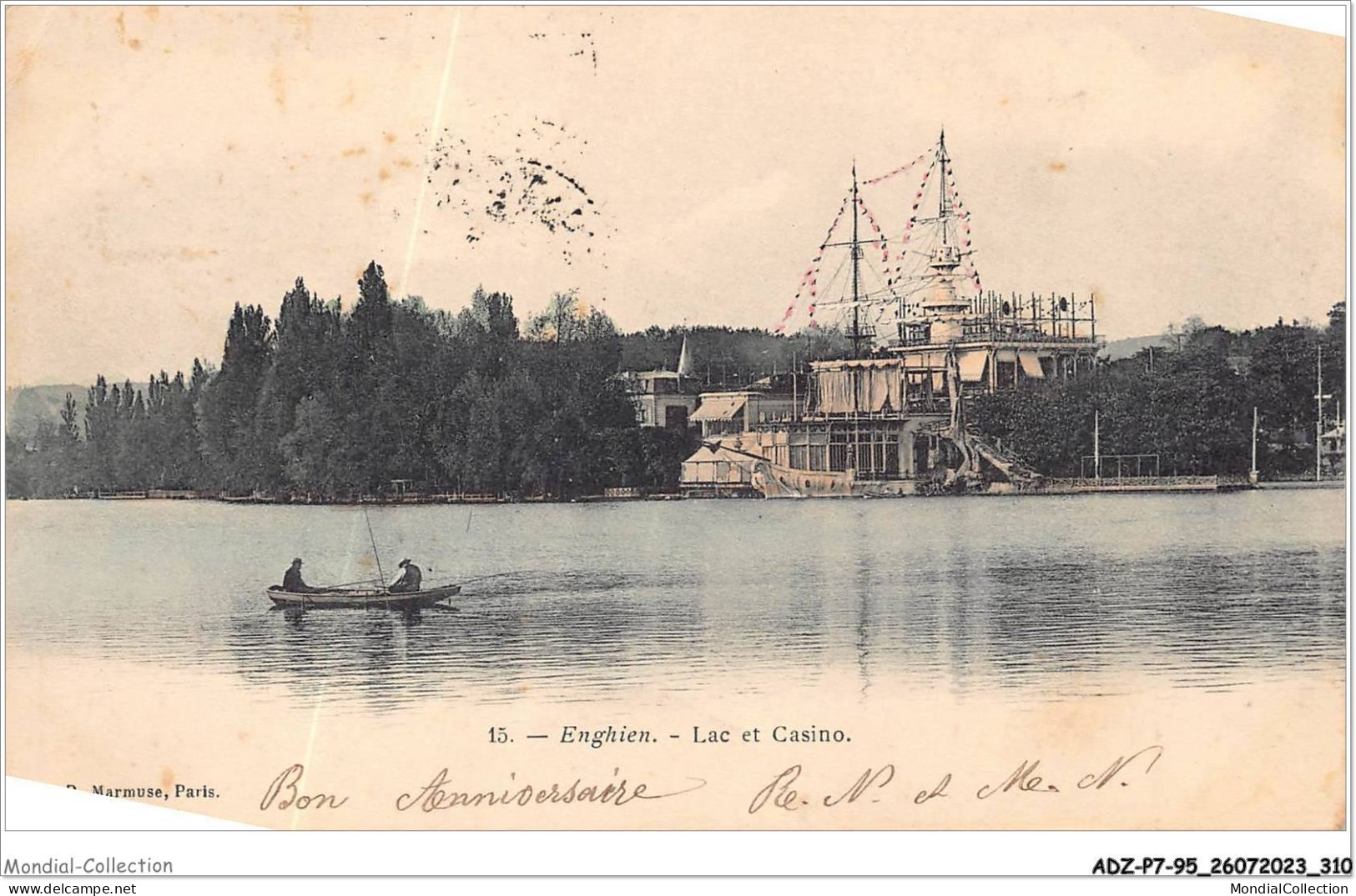 ADZP7-95-0597 - ENGHIEN - Lac Et Casino - Enghien Les Bains