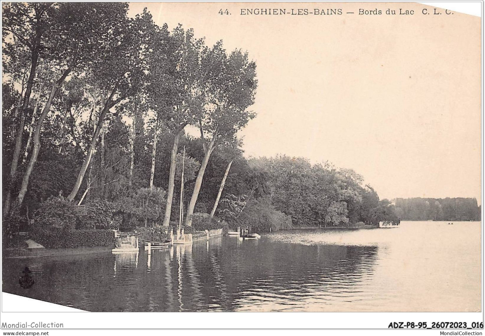 ADZP8-95-0608 - ENGHIEN-LES-BAINS - Bords Du Lac - Enghien Les Bains