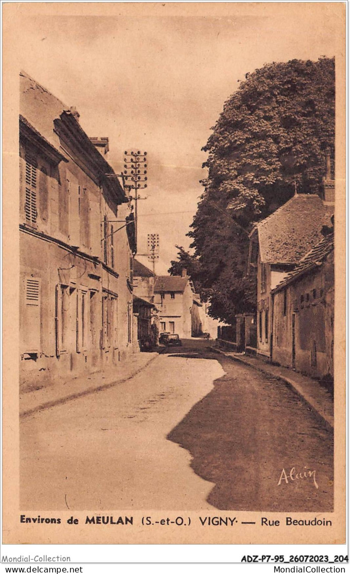 ADZP7-95-0544 - Environs De Meulan - VIGNY - Rue Beaudoin - Vigny