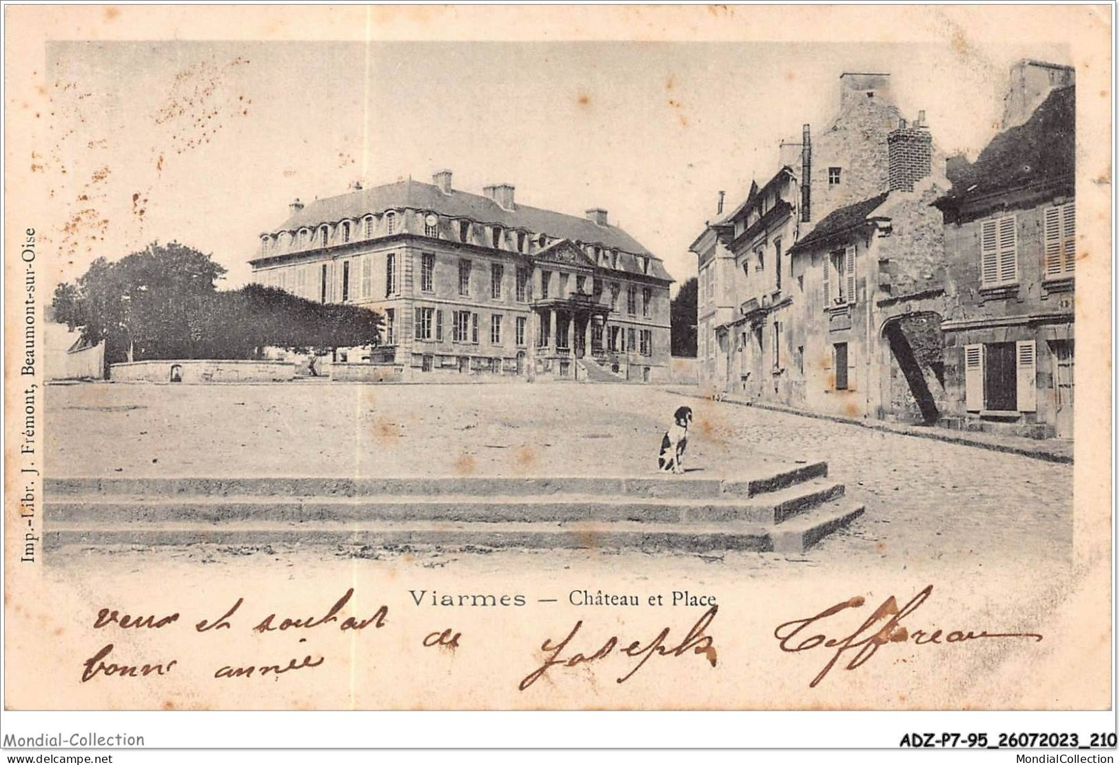 ADZP7-95-0547 - VIARMES - Château Et Place - Viarmes