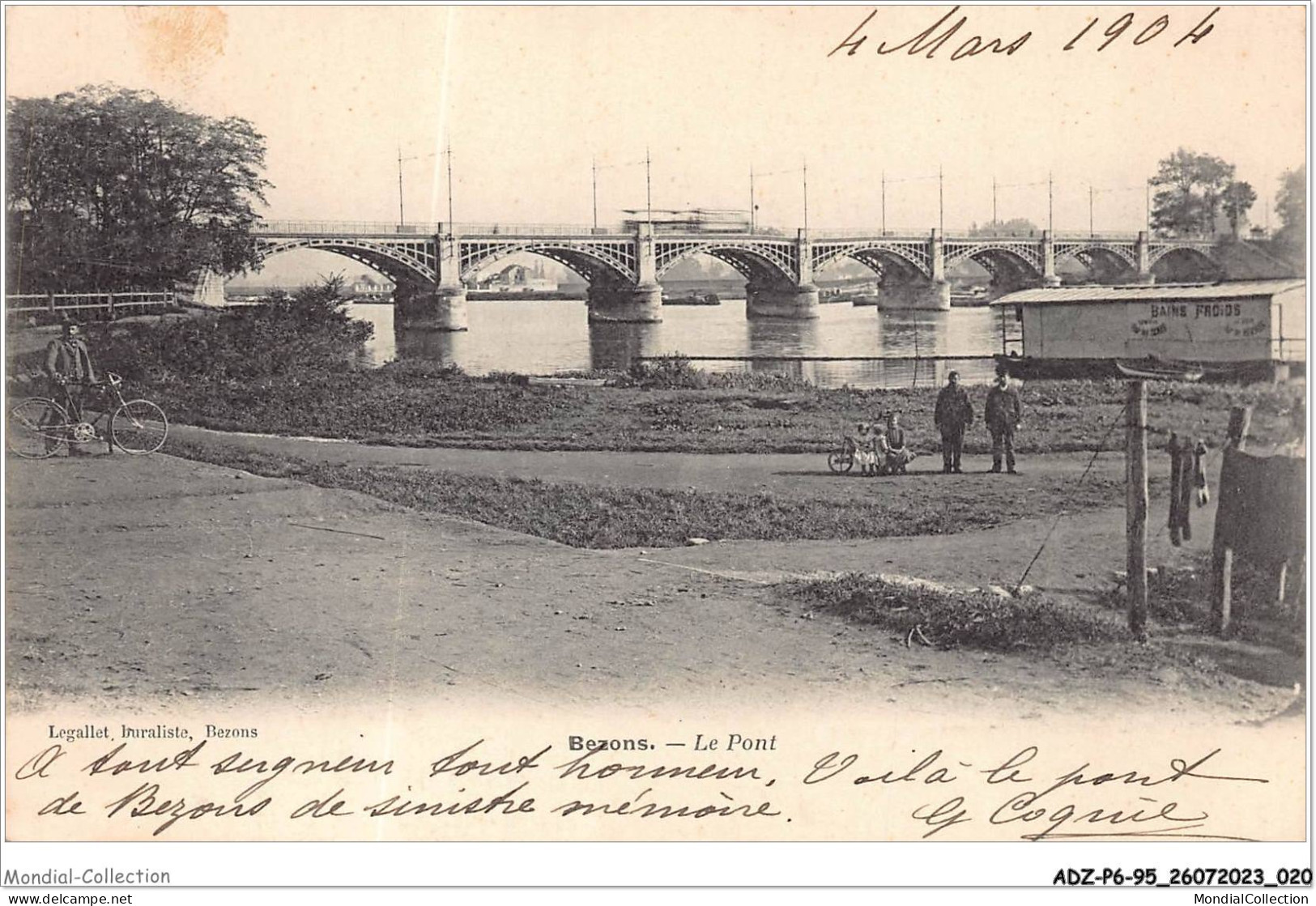 ADZP6-95-0452 - BEZONS - Le Pont - Bezons