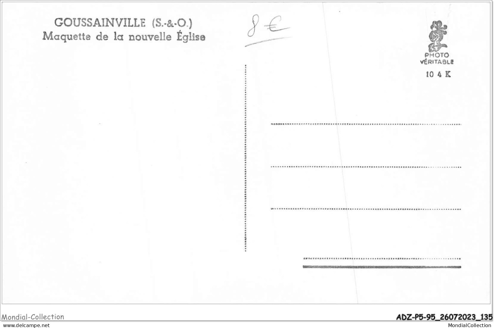 ADZP5-95-0423 - GOUSSAINVILLE - Maquette De La Nouvelle église - Goussainville