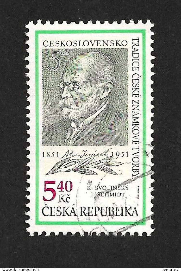 Czech Republic 2001 ⊙ Mi 281 Sc 3139 Yv 266 Alois Jirasek.Tschechische Republik. C5 - Used Stamps