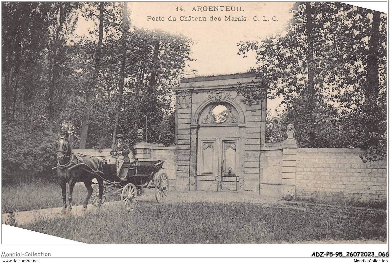 ADZP5-95-0389 - ARGENTEUIL - Porte Du Château Des Marais - Argenteuil