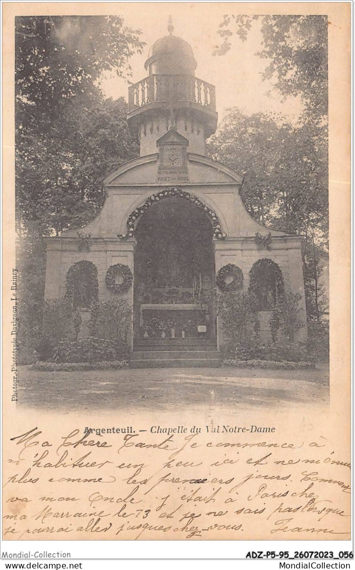 ADZP5-95-0384 - ARGENTEUIL - Chapelle Du Val Notre-dame - Argenteuil