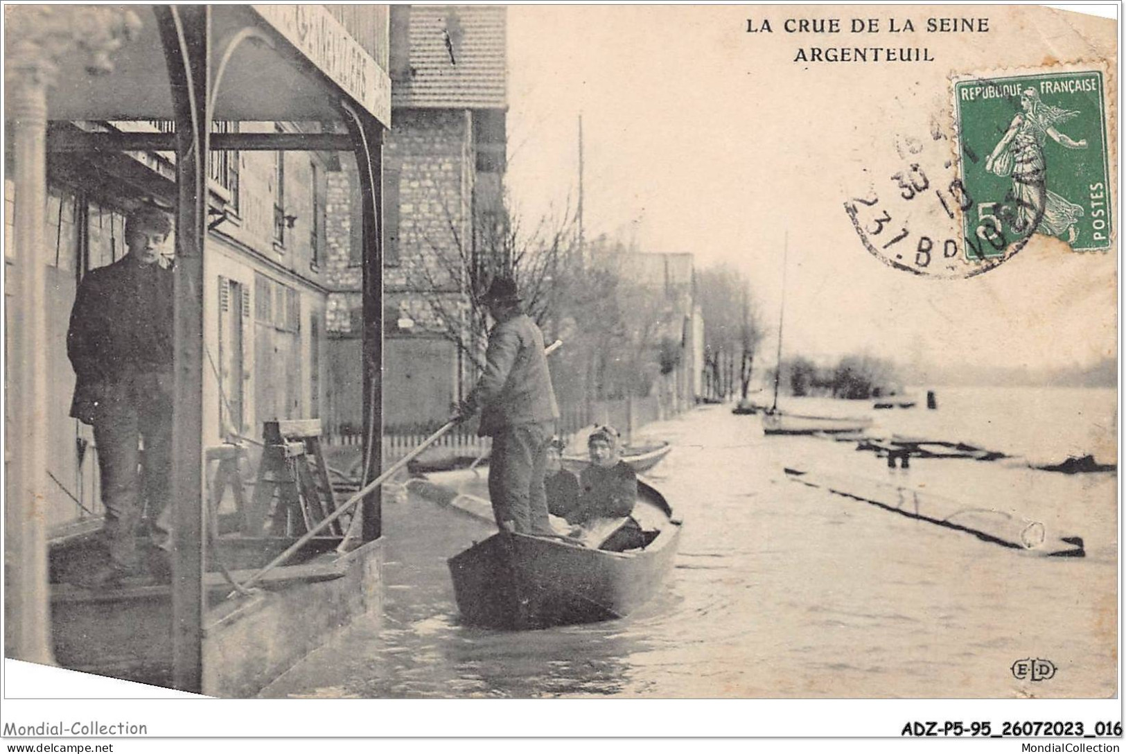 ADZP5-95-0364 - La Crue De La Seine ARGENTEUIL  - Argenteuil