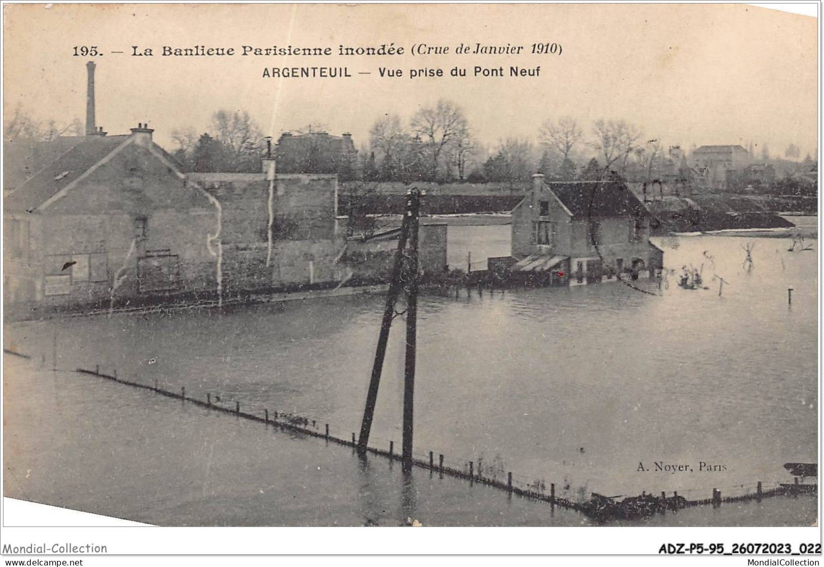 ADZP5-95-0367 - ARGENTEUIL - Vue Prise Du Pont Neuf - Argenteuil