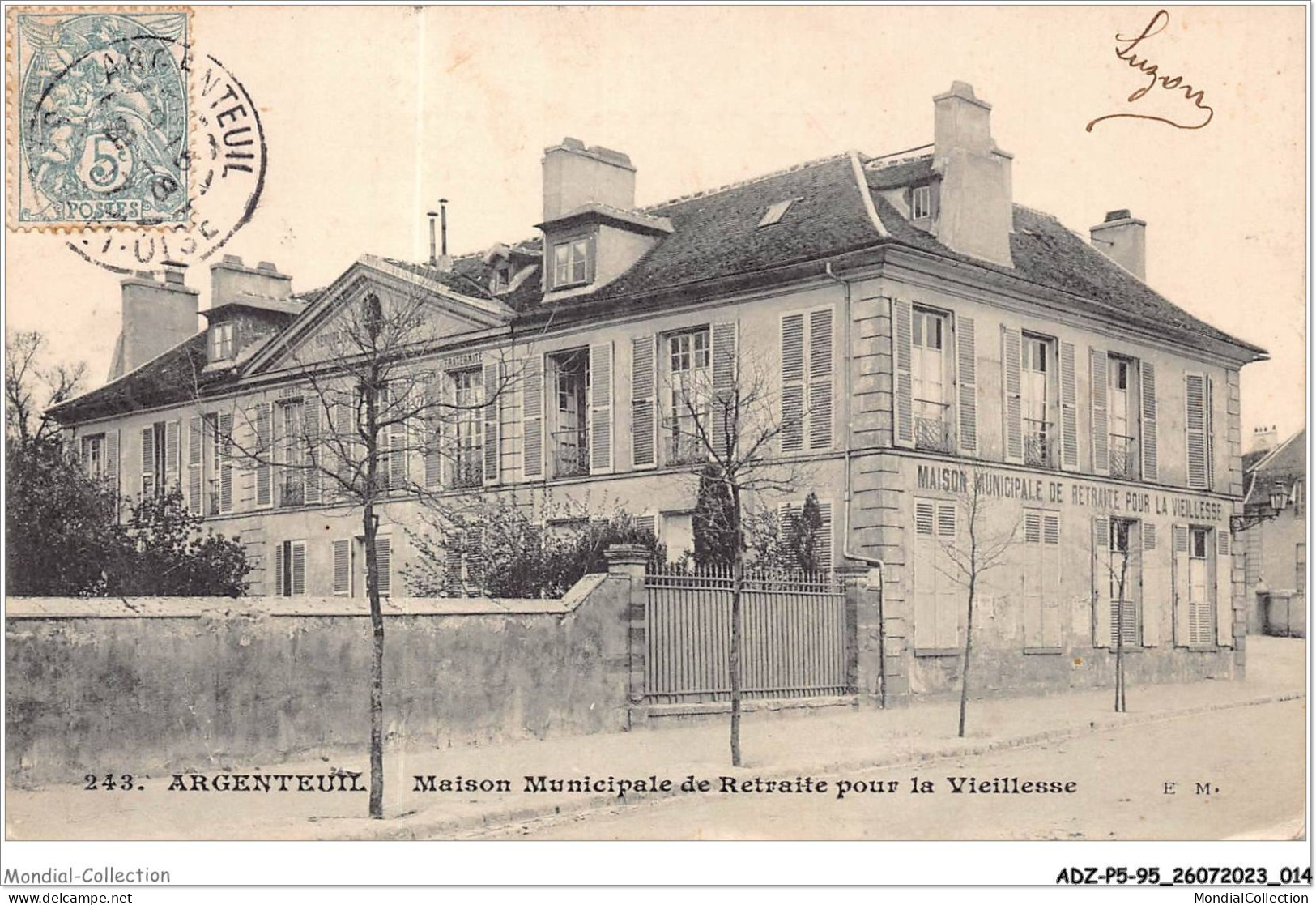 ADZP5-95-0363 - ARGENTEUIL - Maison Municipale De Retraite Pour La Vieillesse - Argenteuil