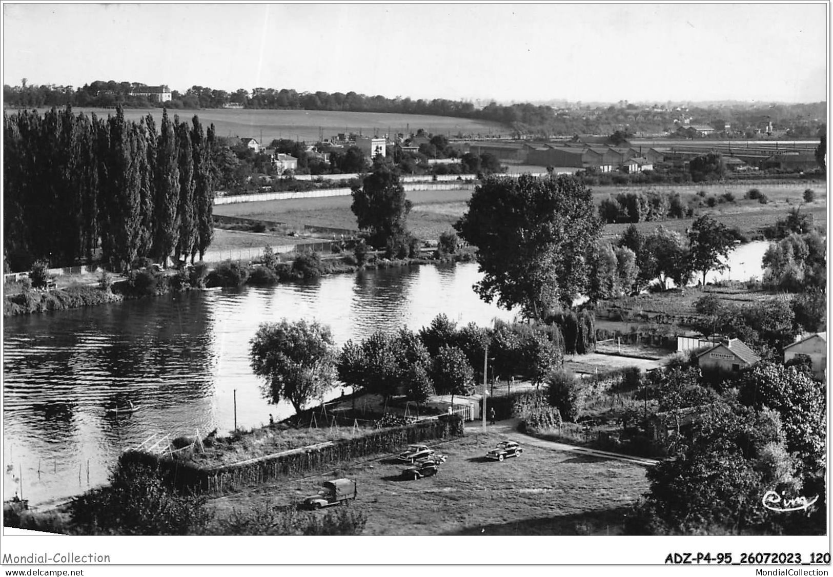 ADZP4-95-0330 - AUVERS-SUR-OISE - Chaponval - Vue De L'oise - Auvers Sur Oise