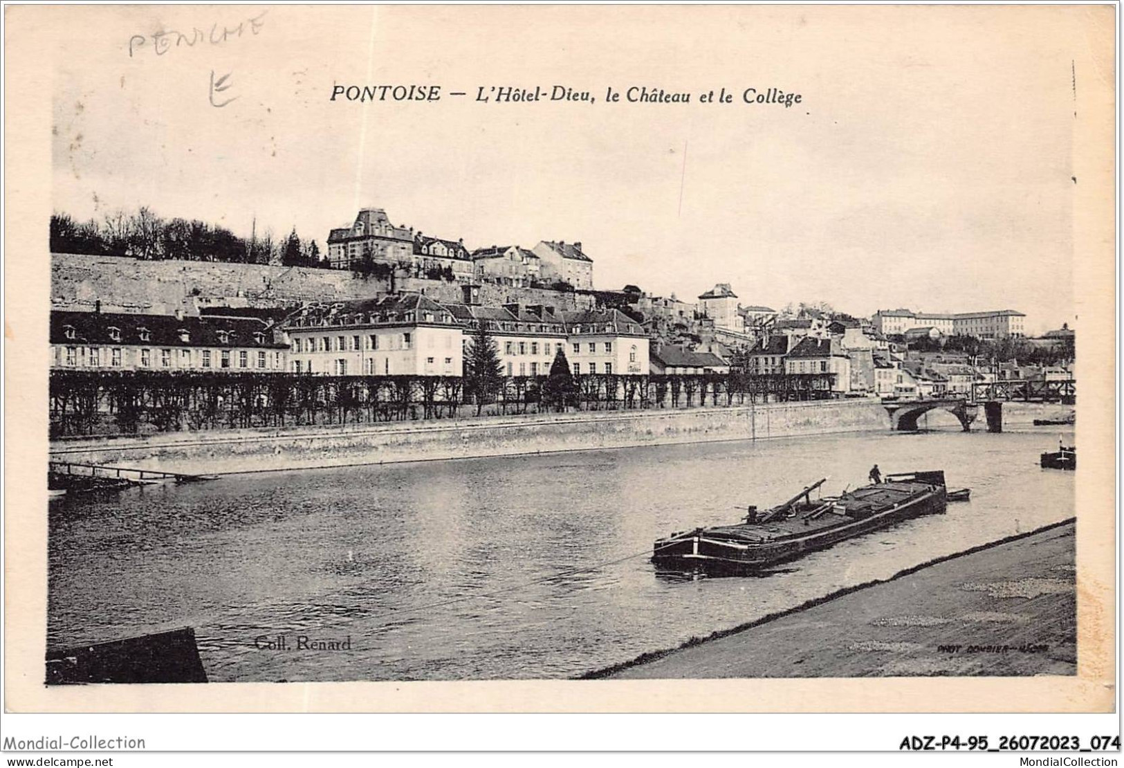 ADZP4-95-0307 - PONTOISE - L'hôtel-dieu - Le Château Et Le Collège - Pontoise