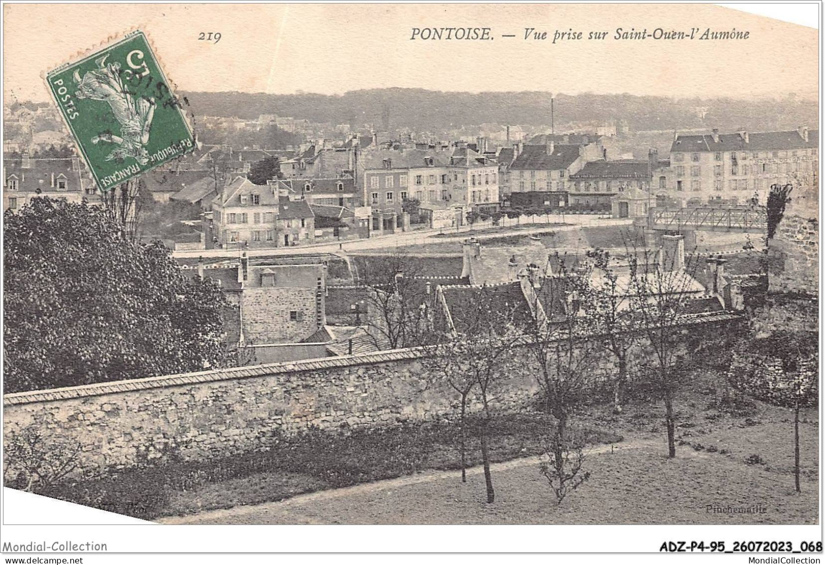 ADZP4-95-0304 - PONTOISE - Vue Prise Sur Saint-quen-l'aumône - Pontoise