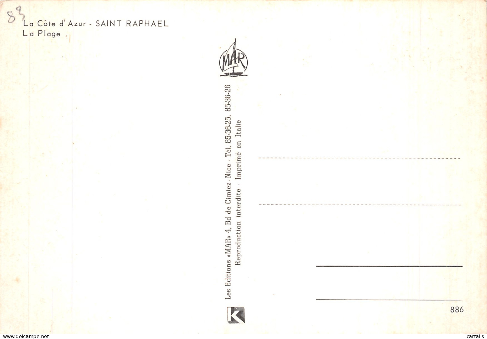 83-SAINT RAPHAEL-N° 4413-D/0321 - Saint-Raphaël