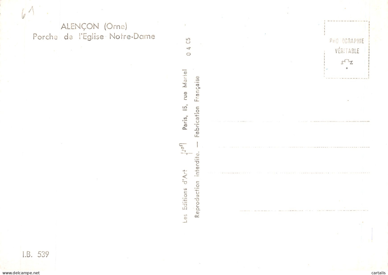 61-ALENCON-N° 4413-D/0299 - Alencon