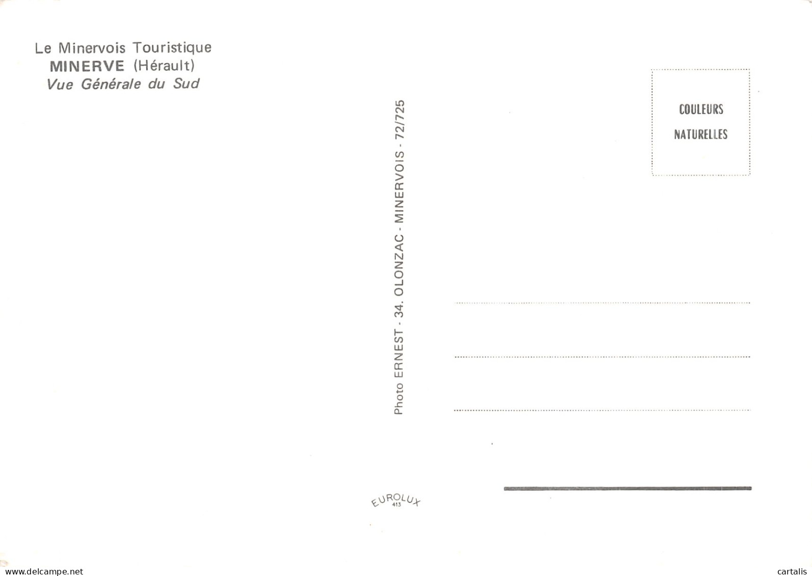 34-MINERVE-N° 4413-D/0081 - Autres & Non Classés