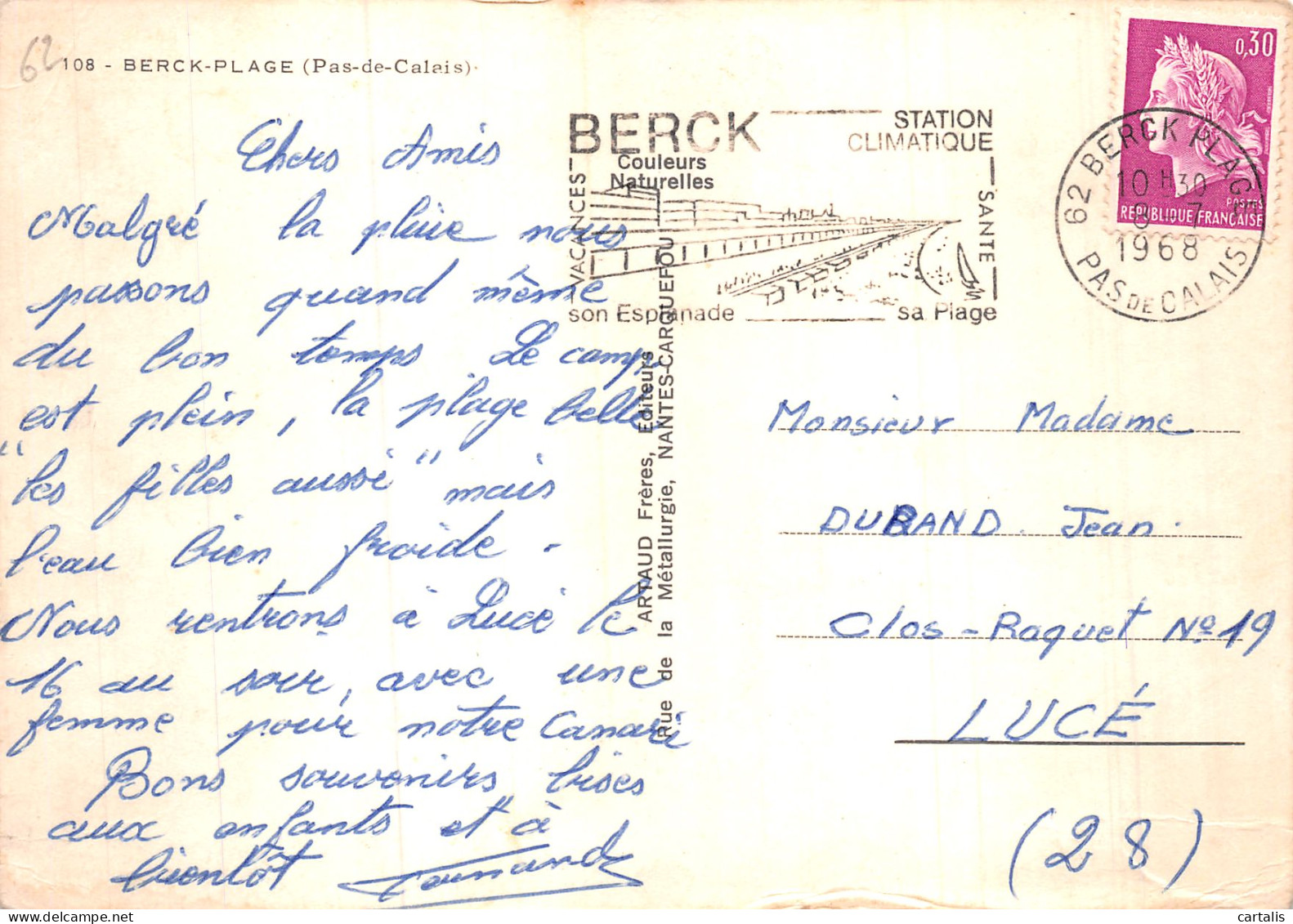 62-BERCK PLAGE-N° 4413-C/0167 - Berck