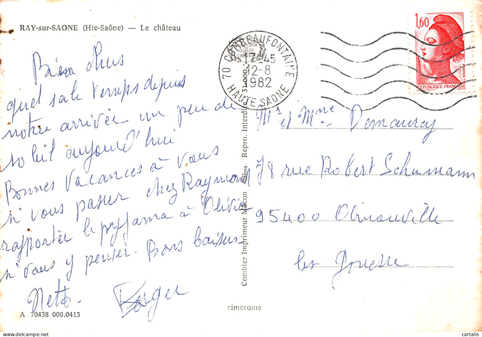 70-RAY SUR SAONE-N° 4414-C/0037 - Other & Unclassified