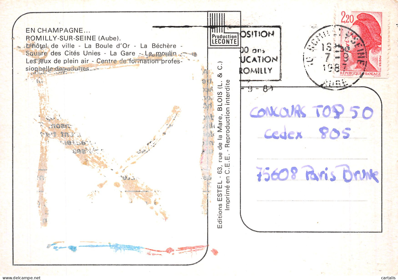 10-ROMILLY SUR SEINE-N° 4414-B/0269 - Romilly-sur-Seine