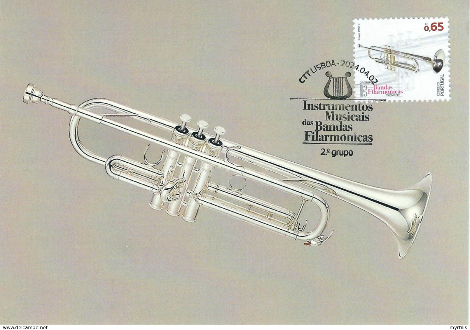Maximum Card Portugal "Instrumentos Musicais" Trompete - Maximumkaarten