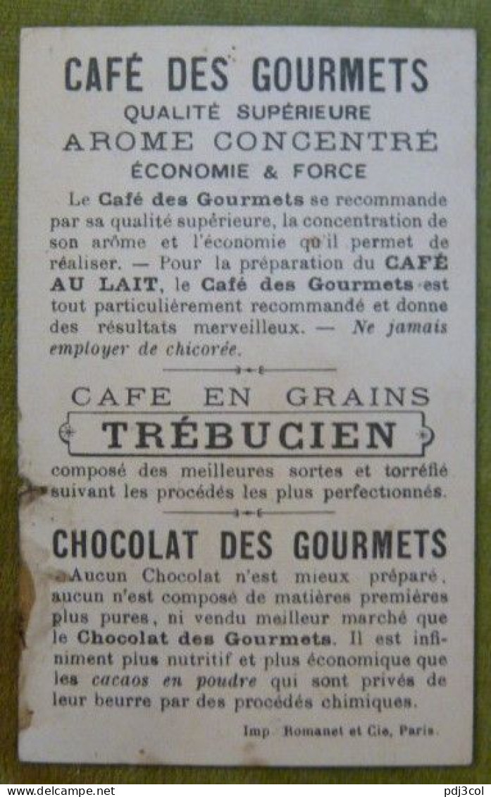 Lot de 5 chromos - Café des Gourmets Trébucien - scènes d'enfants - Histoire