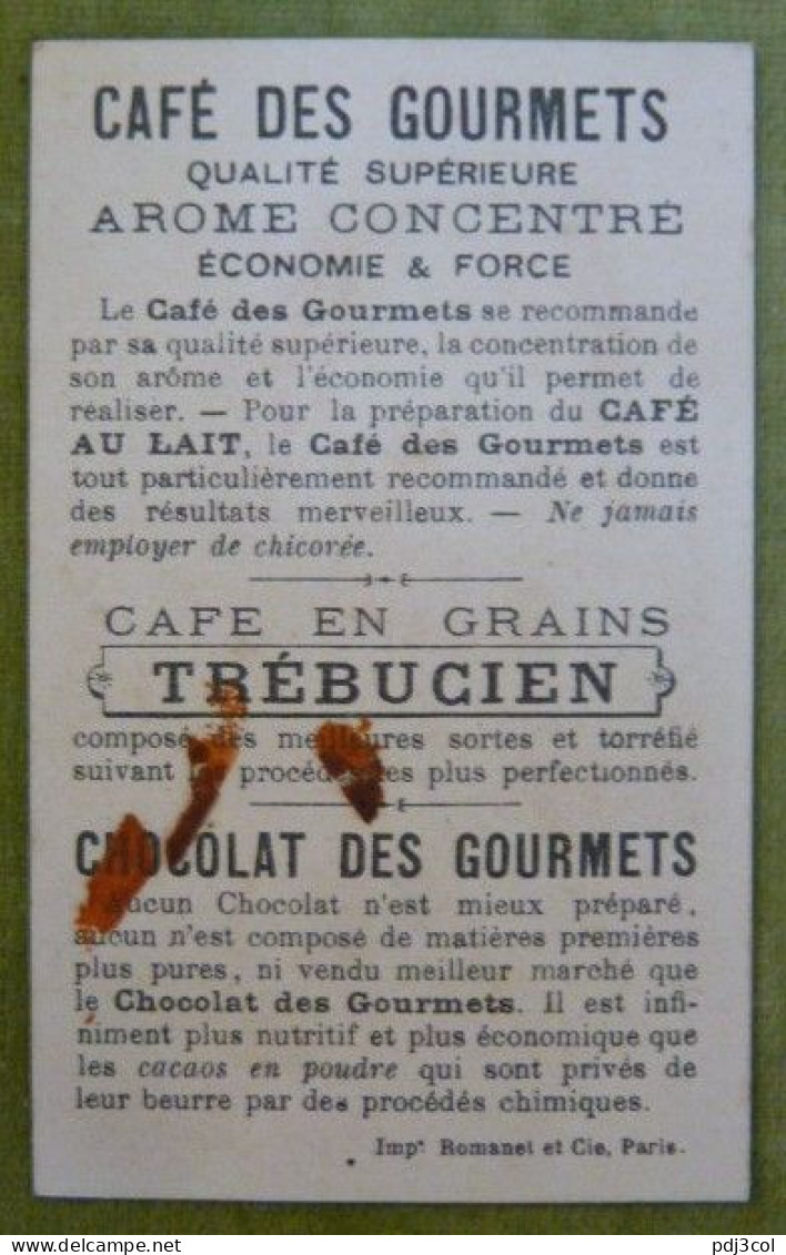 Lot de 5 chromos - Café des Gourmets Trébucien - scènes d'enfants - Histoire