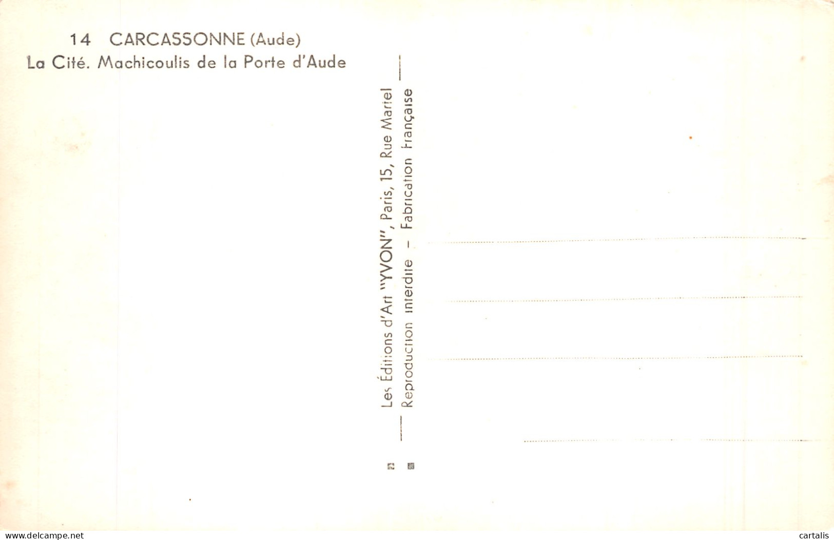 11-CARCASSONNE-N° 4413-E/0169 - Carcassonne