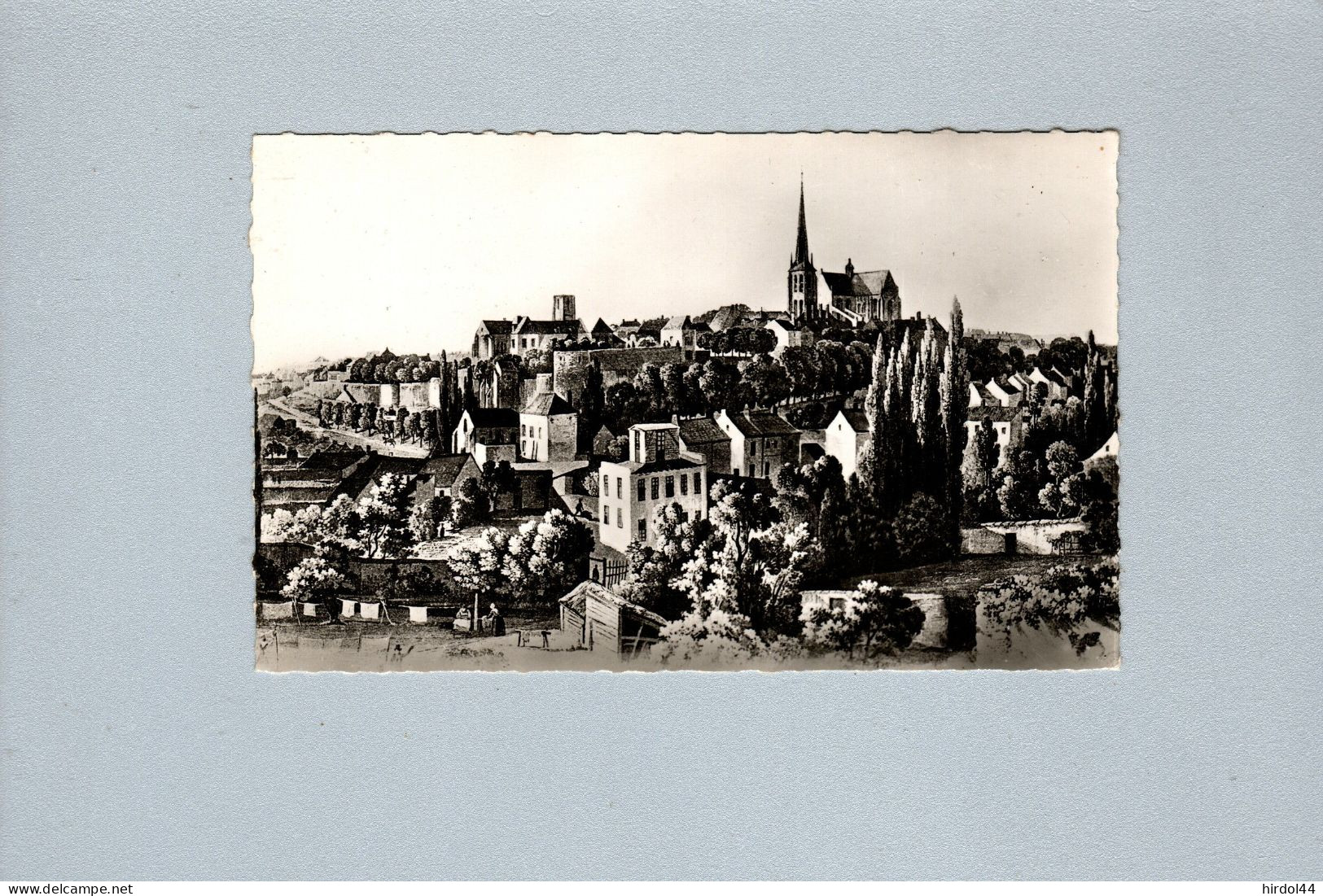 Pithiviers (45) : Vue De La Ville En 1838, D'après Une Vieille Estampe Conservée à La Bibliothèque Municipale - Pithiviers