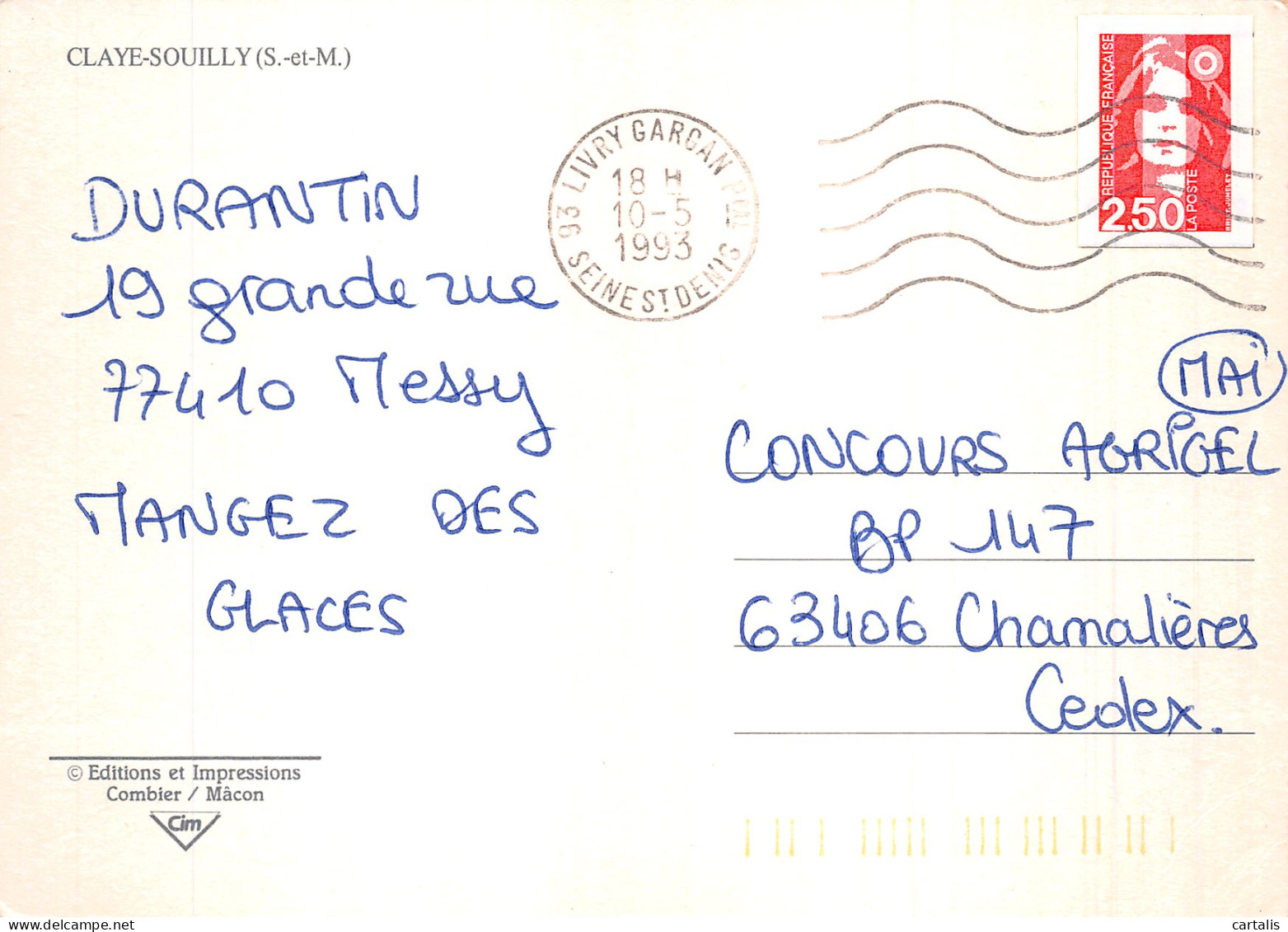 77-CLAYE SOUILLY-N° 4414-C/0255 - Claye Souilly