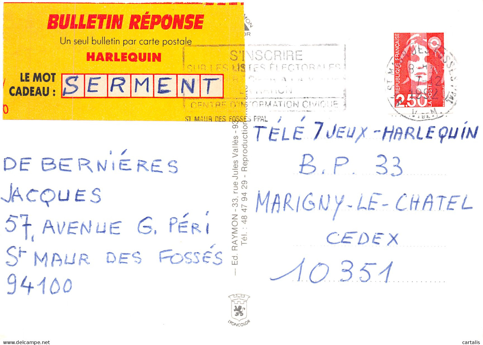 94-SAINT MAUR-N° 4414-C/0207 - Saint Maur Des Fosses