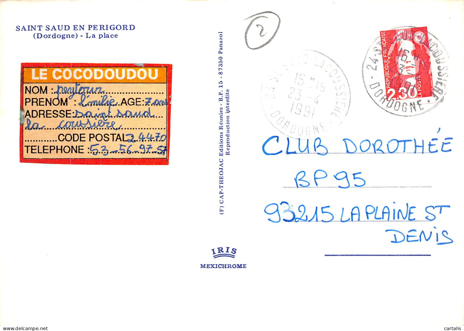 24-SAINT SAUD EN PERIGORD-N° 4414-C/0147 - Sonstige & Ohne Zuordnung