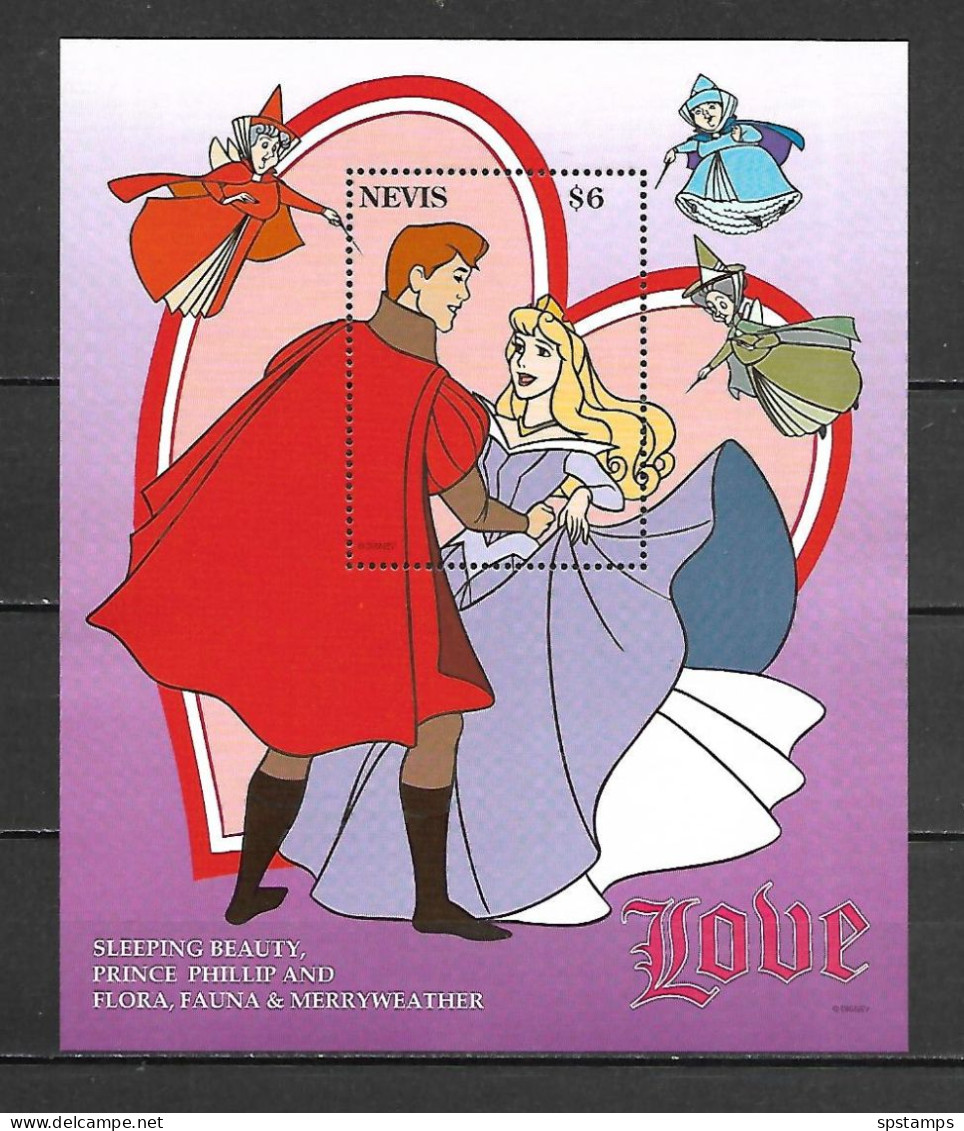 Disney Nevis 1996 Sleeping Beauty MS MNH - Disney