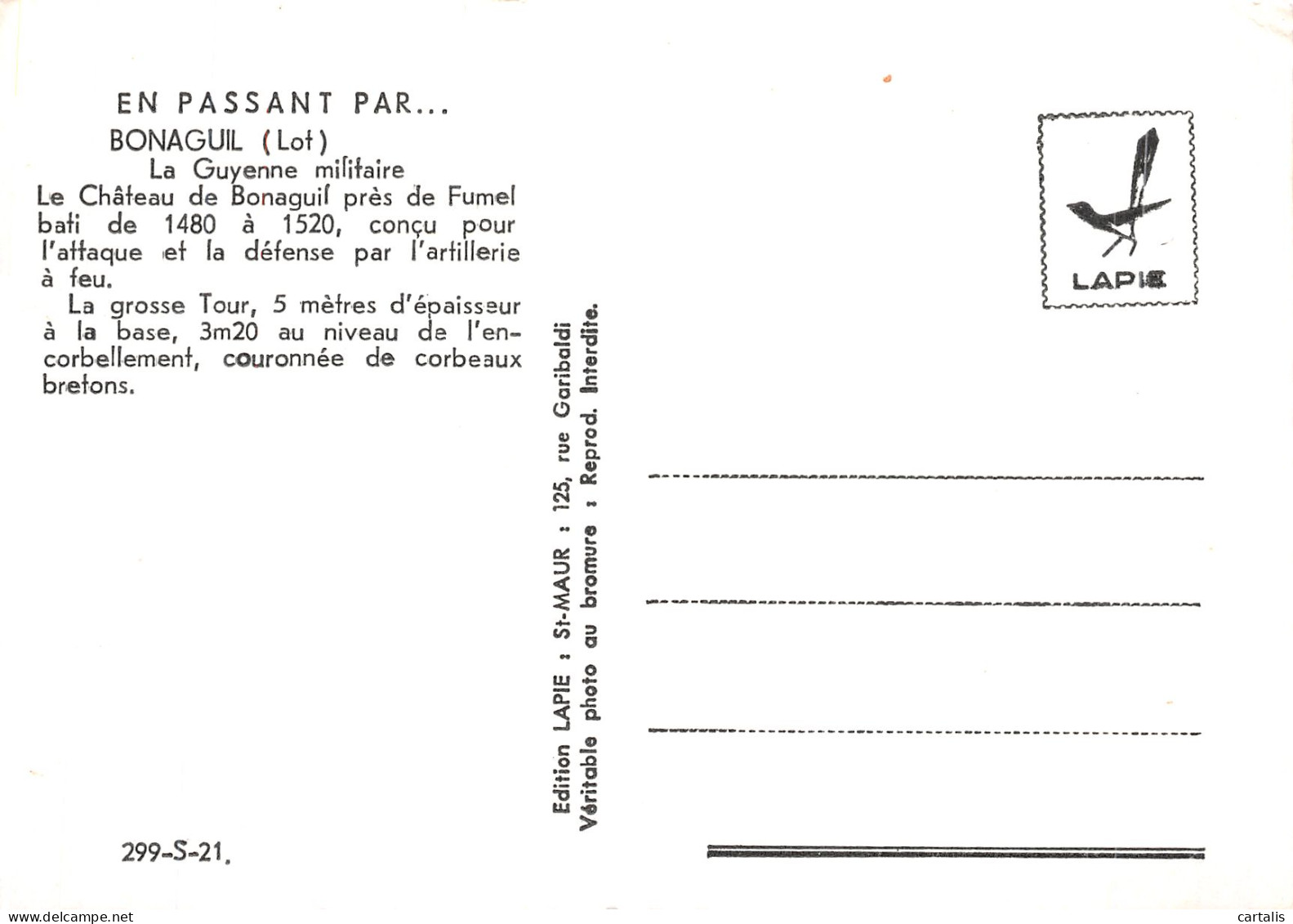 46-BONAGUIL-N° 4415-C/0149 - Autres & Non Classés